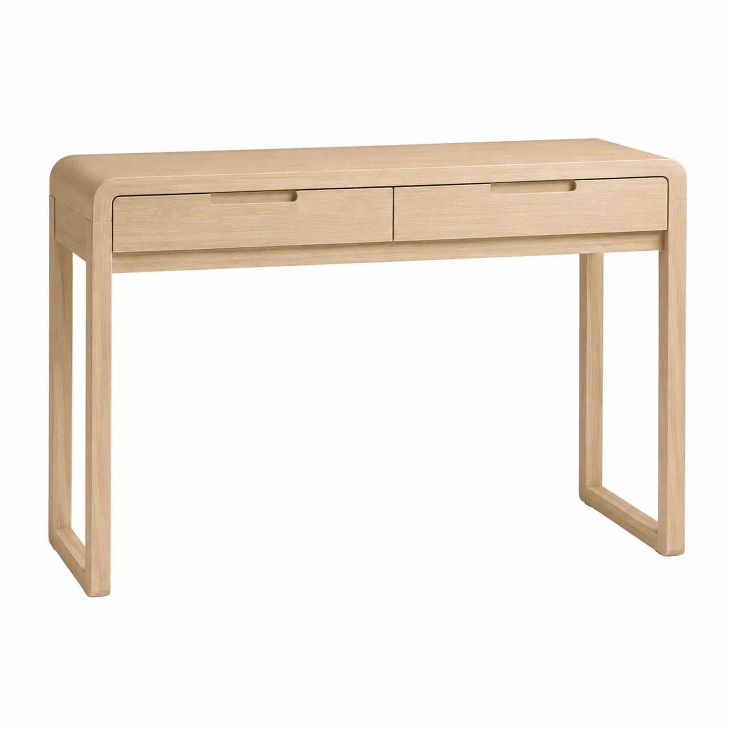 Consolle in Legno Massello con Cassetti Colore Naturale