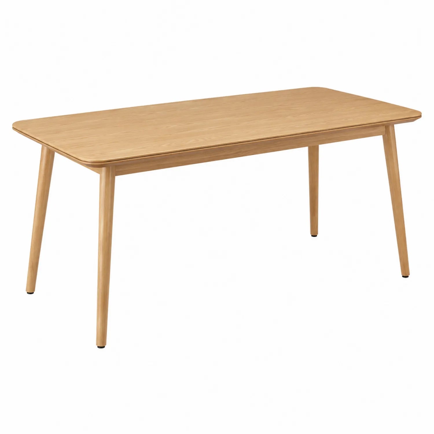 Tavolo da pranzo rettangolare in legno naturale 150x90x75 cm