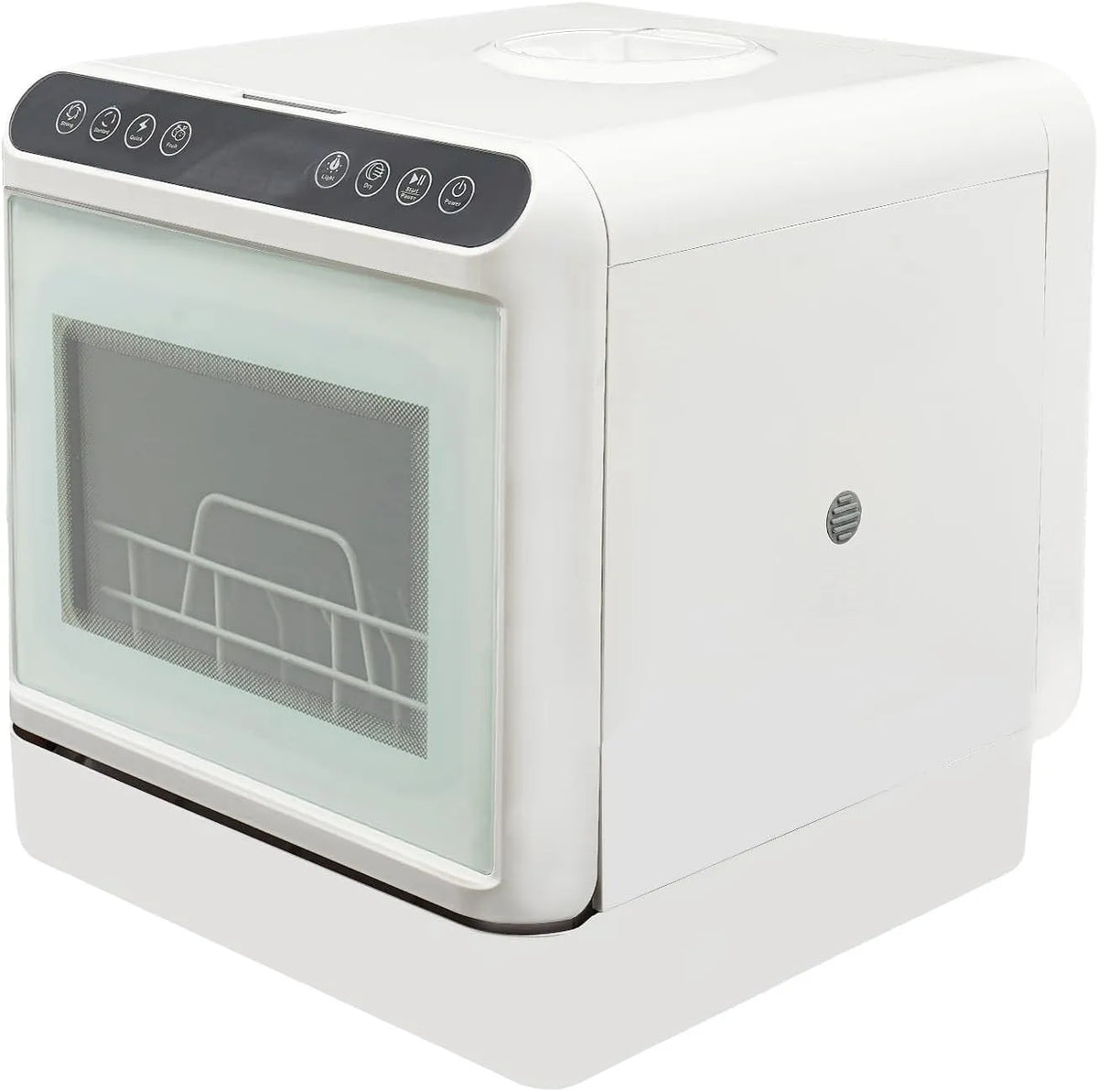 Lavastoviglie, 6 L, portatile, touch, ampio serbatoio, bianco, Lavastoviglie da tavolo Mini lavastoviglie portatile compatta 6L serbatoio acqua