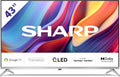 Google 43GP6265E Smart TV, 43 pollici, televisore, 4K UHD, QLED, tecnologia Quantum Dot