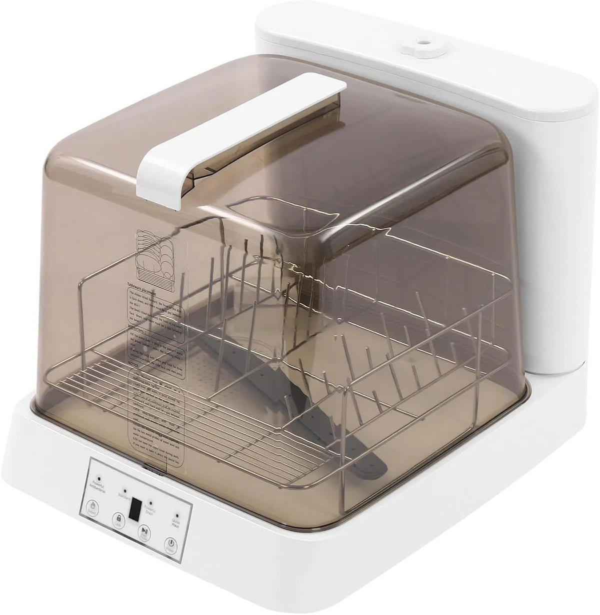 Lavastoviglie, portatile, ampio serbatoio, bianco, Lavastoviglie Portatile Lavastoviglie Automatico con Serbatoio Mini Lavastoviglie per Appartamenti