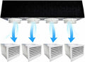 Prodotto Kit Plenum Canalizzato in Poliuretano Espanso a 4 Zone Completo di Plenum per Bocchetta e Griglia Bidirezionale in Pvc per Climatizzatori