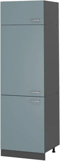 Frigorifero, 60 cm, grigio, Grigio-blu, Vicco Armadio frigorifero R-Line