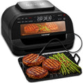 Forno elettrico, 6 L, 7 programmi, grill, Air Fryer con Termometro e Piastre Removibili, per Patatine, Carne, Pesce, Verdure, Pollo e Dolci