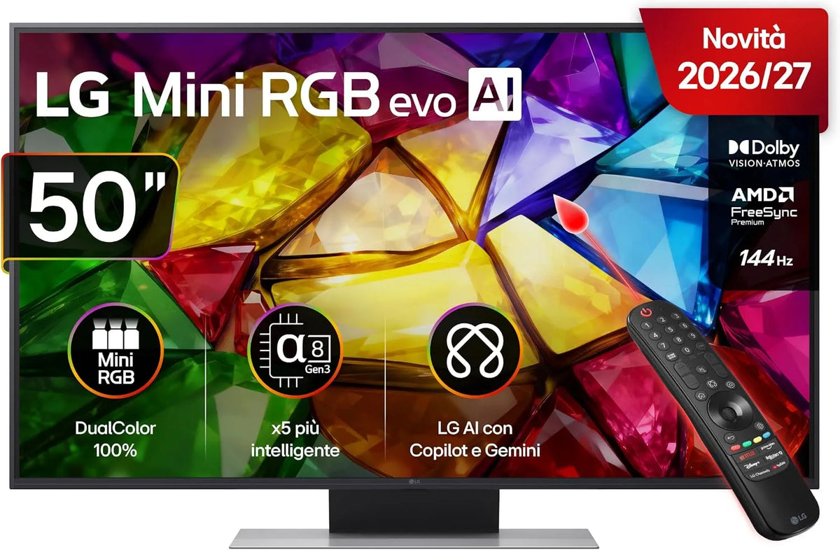 LG MRGB87 Smart TV, 50 pollici, televisore, 4K UHD, Serie MRGB87 2026 Smart TV 4K - 50MRGB87B6B