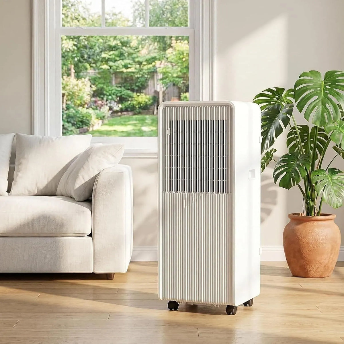 Condizionatore, portatile, oscillazione, 10000 Btu, HURUMA Condizionatore Portatile 14000 BTU Raffreddamento Rapido Smart con modalità Notte