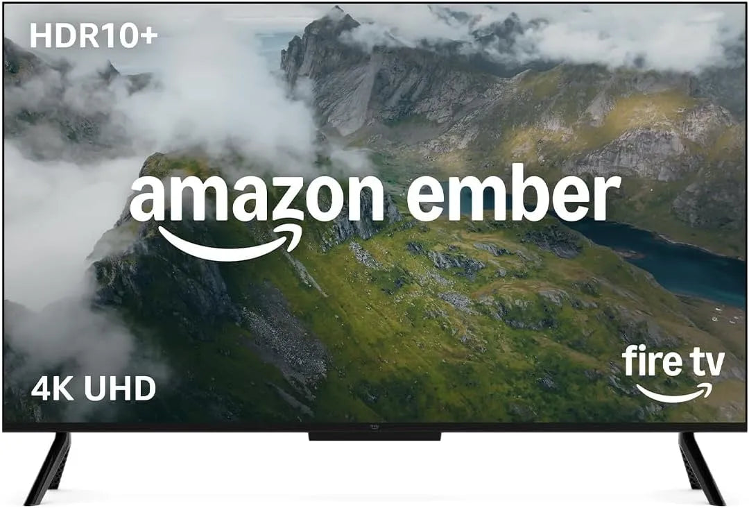Smart TV serie 4, 55 pollici, televisore, 4K UHD, HDR, audio Dolby, HDR10+, smart TV 4K Ultra HD con telecomando Alexa, Amazon Ember serie 4 da 55'