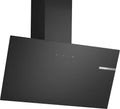 Bosch Serie 2 DWK85DK60 Cappa aspirante, 80 cm, cappa da cucina, inclinata, montaggio a parete, nero