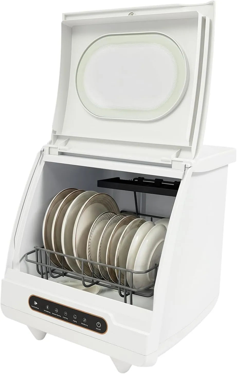 Lavastoviglie, 5 L, 5 programmi, asciugatura auto, campeggio, camper, Mini lavastoviglie con spazio per 2 controsoffitti