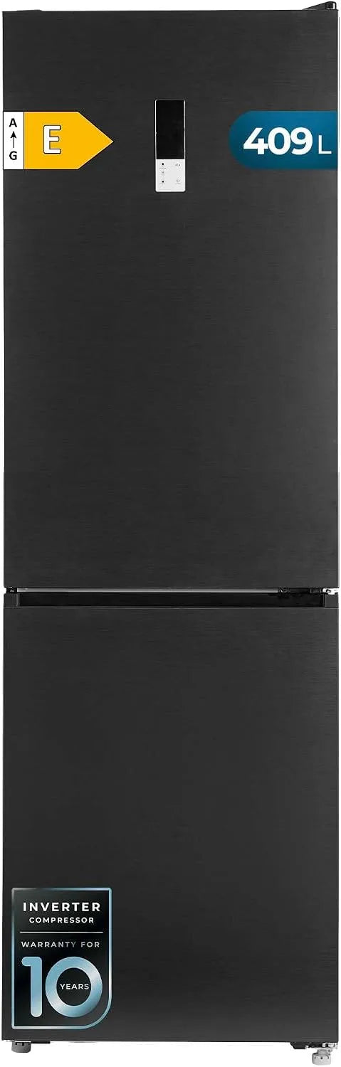 Cecotec Bolero CoolMarket Combi Frigorifero combinato, 409 L, frigo con congelatore, Frigorifero nato 409 Dark E