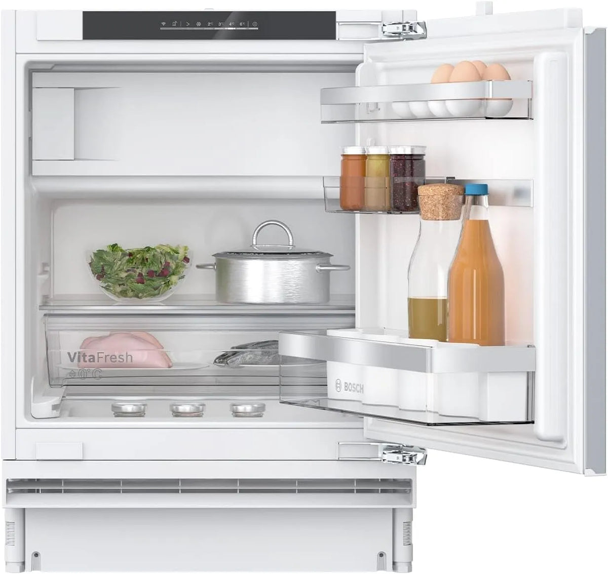 Bosch serie 6 KUL22ADD0 Congelatore, 93 L, 82 x 60 cm, da incasso, vano congelatore, freezer verticale, prodotto in Germania, freschezza più lunga con