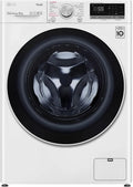 LG F4WV512S0E Lavatrice, 60 x 85 x 61.5 cm, 12 kg, libera installazione, Wi-Fi, Inverter, vapore, bianco, 1400 Giri, min, Intelligenza Artificiale LG