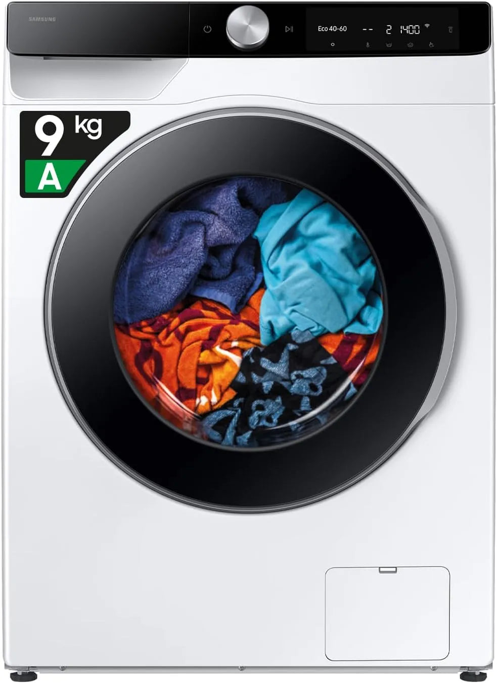 Samsung F-WM906G94LK3M 85h Lavatrice, 59, 5 L, 9 kg, Wi-Fi, stretto, nero, 3 Mesi Garanzia Extra, AI Energy Mode, 5l x x 46, 5p cm, Wifi, Ecodosatore