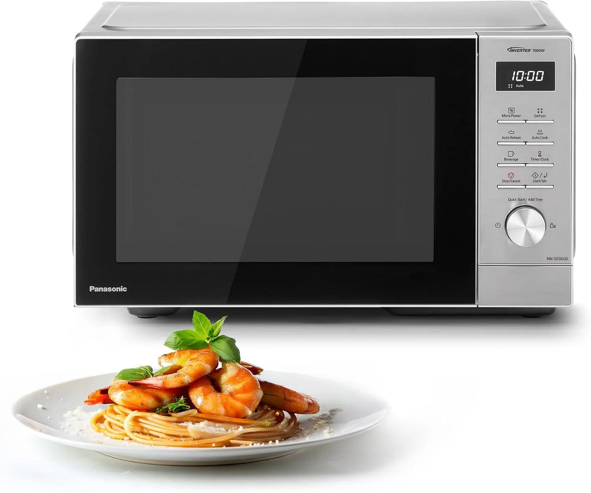 Panasonic NN-SD36QSEPG Forno a microonde, 29 L, 1000 W, 11 programmi, timer, scongelamento, argento, 1000W