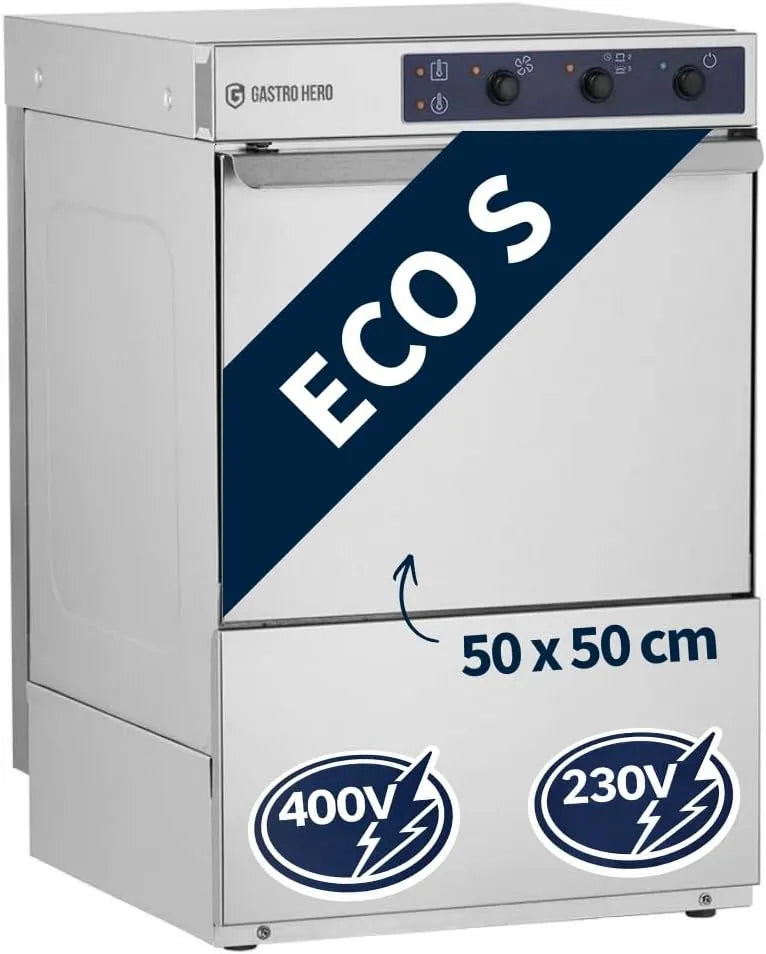 Lavastoviglie, 50 x 50 cm, 400 V, 230/400 V, con dosatore detergente e brillantante, Made in Europe