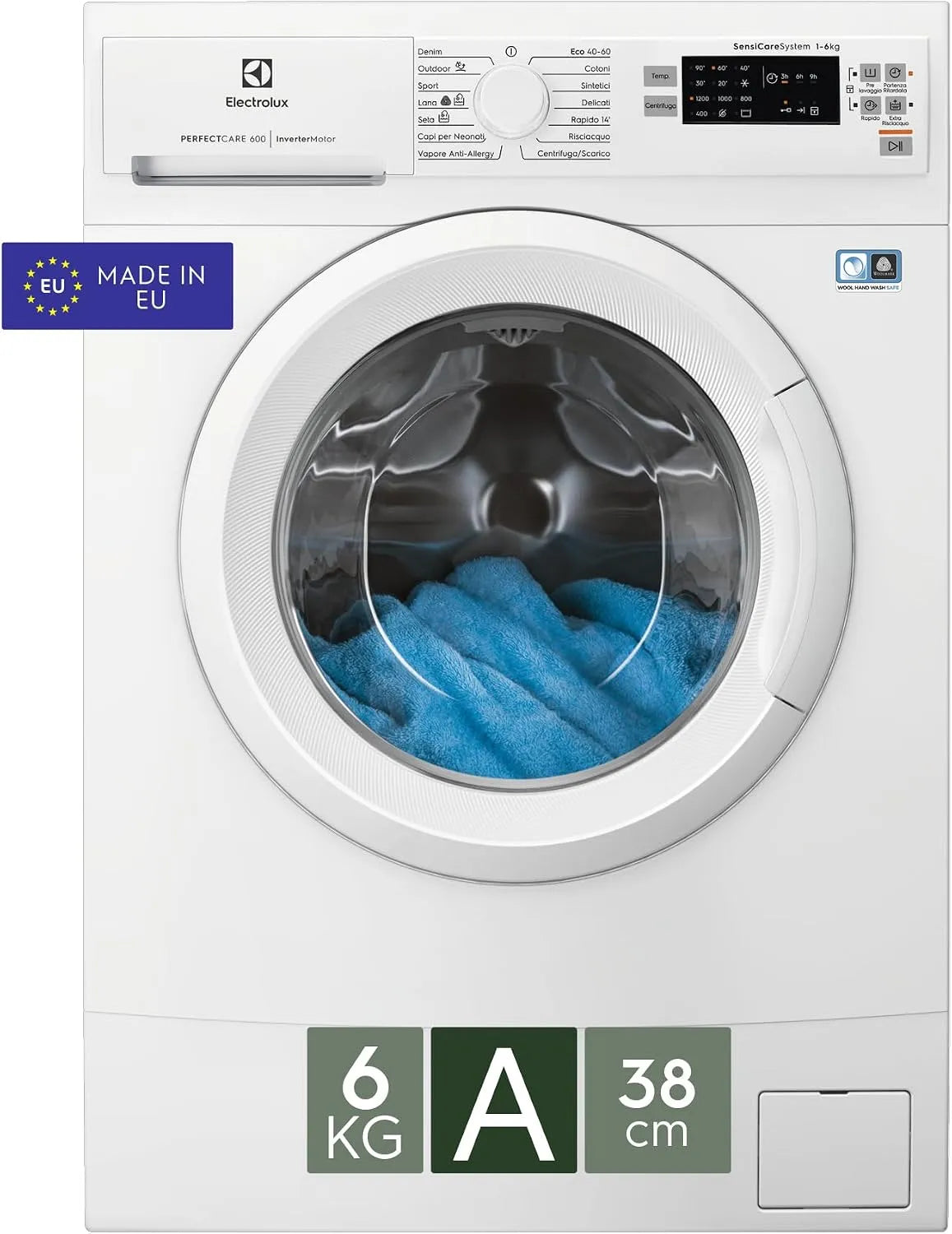 Electrolux EW6S526A Lavatrice, 6 kg, classe energetica A, stretto, Electrolux EW6S526A Lavatrice Slim Carica Frontale 6 kg 1200 Giri Classe A