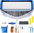 Condizionatore, bianco, Kit Pulizia Climatizzatore Casa, Kit Pulizia Condizionatore Split con Sacchetto Regolabile con e Pannelli Laterali