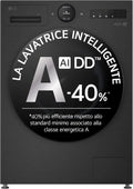 Lavatrice F4X7013TBB, 13 kg, classe energetica E, 1400 giri, Carica Frontale