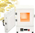 Forno elettrico, 2000 W, 2 zone di temperatura, Bricolage con Argilla e Cottura di Ceramica, Forno per Bruciatura per Colata di Gioielli 2000W