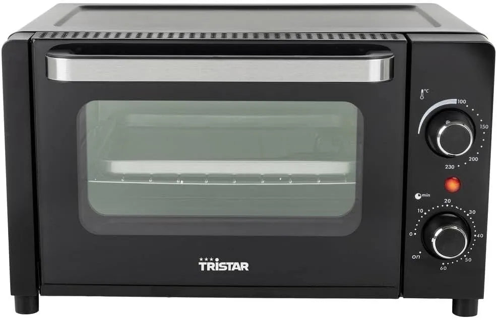 Forno elettrico, 10 L, Tristar OV-3615, nero, 1300 watt, Tristar Mini forno OV-3615, 10 litri, per grigliare, cuocere e tostare, Versatile e Compatto