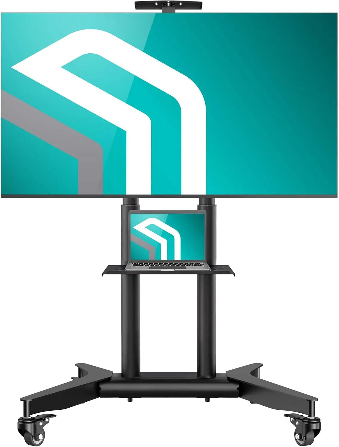 Smart TV TS1571-B, 32 pollici, 600 × 400, televisore, ruote di trasporto, max VESA 600x400, 50 kg, ONKRON Supporto TV con Ruote 32'-75'