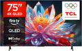 TCL 75T6C Smart TV, 75 pollici, televisore, 4K UHD, QLED, HDR, audio Dolby, Fire TV con Dolby Atmos