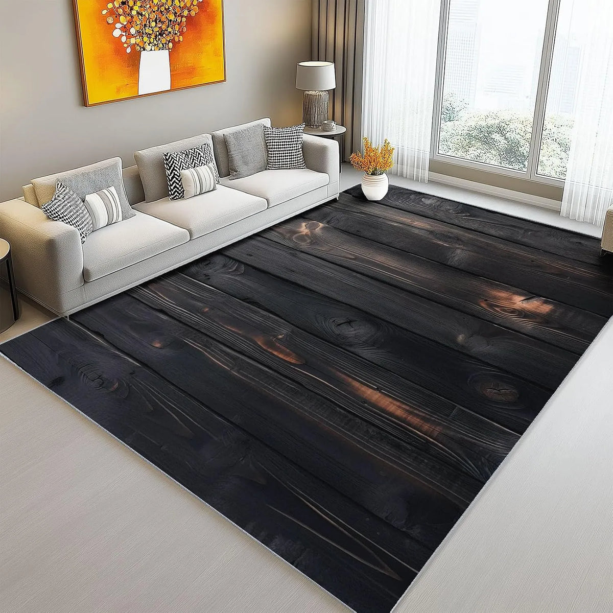 Lavatrice, 120 X 170 Cm, industriale, nero, Tappeto 120 X 170 Cm Stile Industriale Tavola Di Legno Strutturato