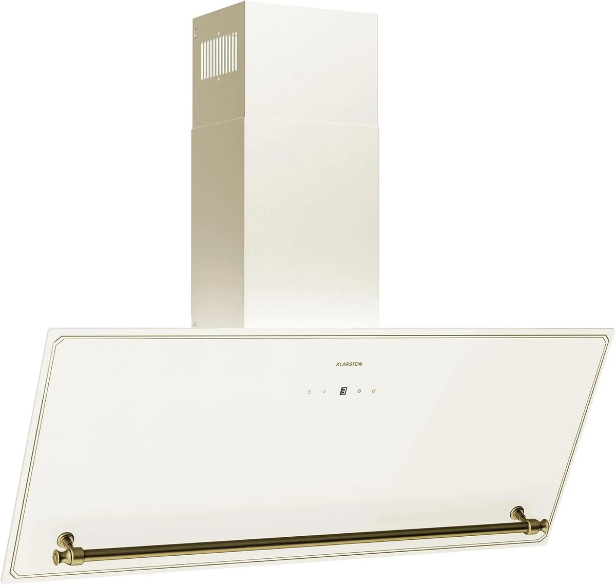 Klarstein Cappa aspirante, 90cm, 400 m3/h, 52 dB, cappa da cucina, touch, Display LED, 400m3, Silenziosa: 52dB, ora, Efficienza Energetica A++