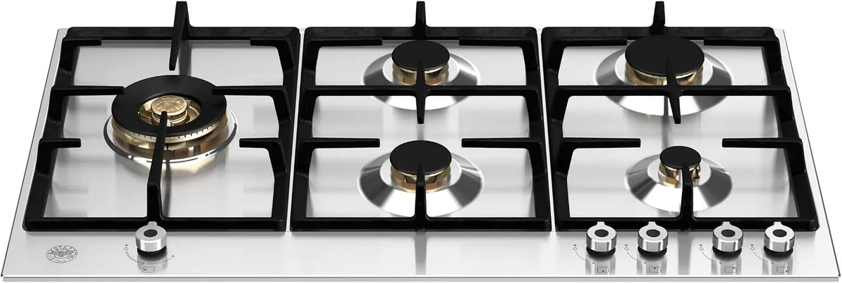 Piano cottura a gas, 89 cm, Bertazzoni P905LPROX, acciaio inox, fornello a gas