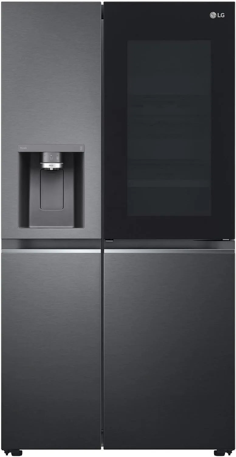 LG 3 cm breit, Stand Side-by-Side Kombination, 635 L, Craft Ice GSXB90MCDE, 91, WLAN, Eis, Crushed Ice- und Wasserspender, Festwasseranschluss
