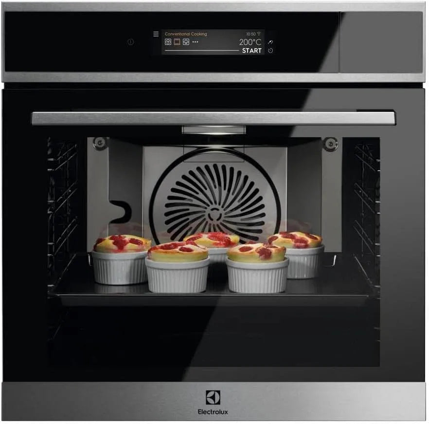 Electrolux serie 900 EOA9S31CX Forno elettrico, 72 L, classe energetica A, touch, vapore, display LCD, acciaio inox, porta a 4 vetri, fotocamera con