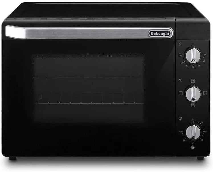 De'Longhi EO40112.BK Forno elettrico, 40 L, 2000 W, 80 a 230 °C, timer, nero, 5 livelli di Cottura, Griglia e Pinza EO40112.BK, Capacità 40L