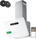 CIARRA CBCW6736K Cappa aspirante, 60cm, 650 m3/h, cappa da cucina, Wi-Fi, bianco