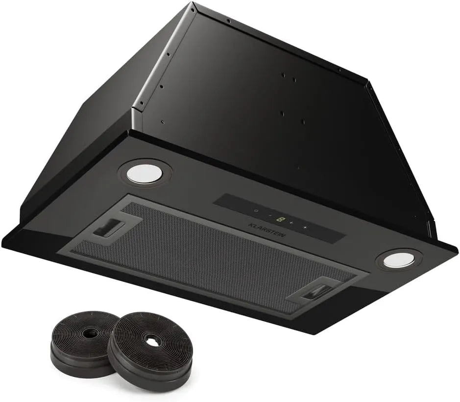 Klarstein Cappa aspirante, 520 m3/h, cappa da cucina, illuminazione LED, da incasso, timer, Cappa Incasso con Flusso d'Aria 520m3