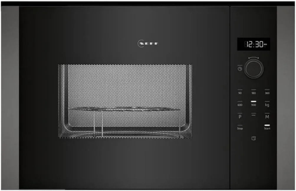 NEFF HLAGD53G0 Forno a microonde, grill, da incasso, N 50, facile da usare grazie alla manopola girevole e al display LED Plus, Programmi automatici