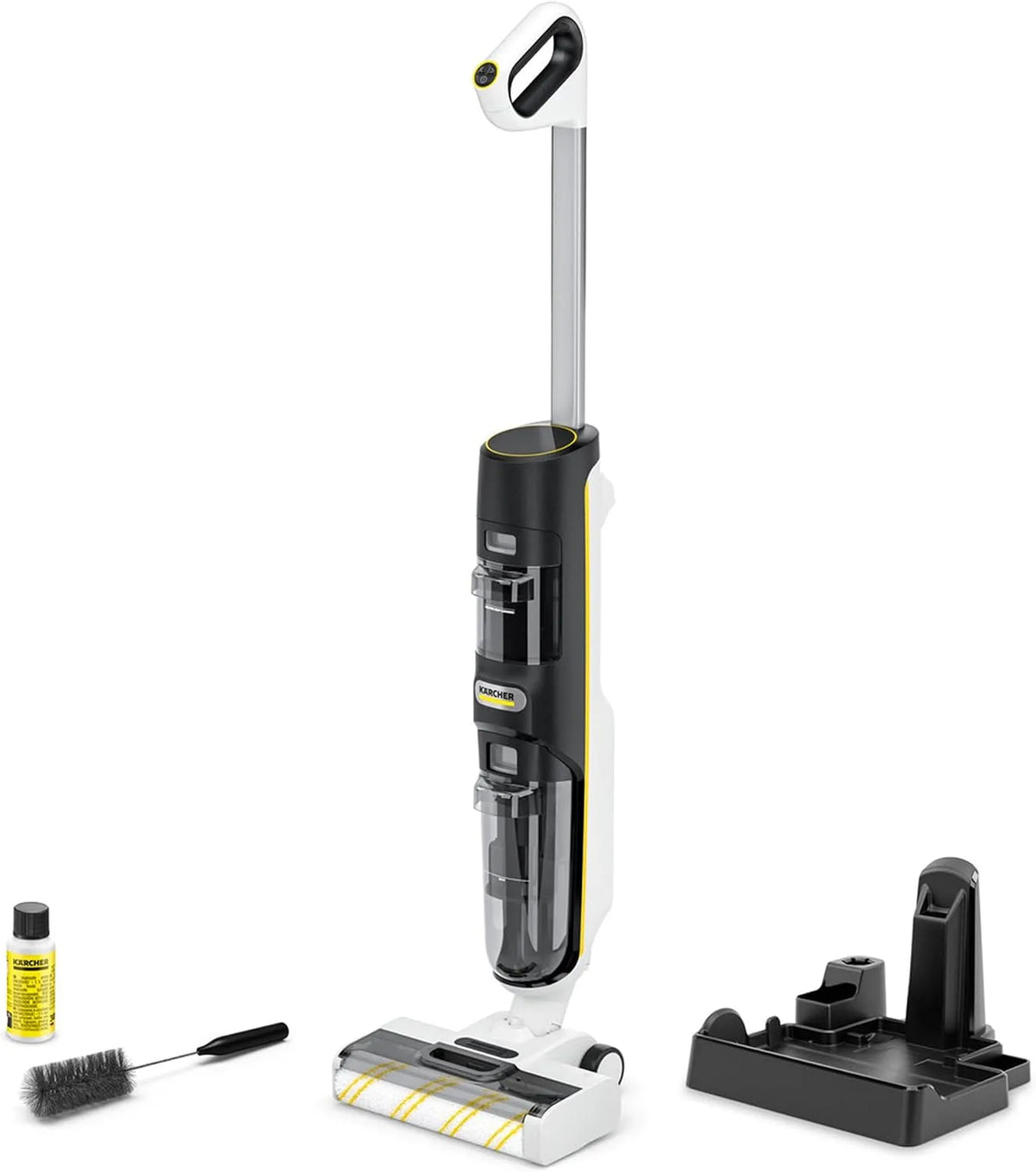 Kärcher Aspirapolvere, autonomia della batteria: circa 45 minuti, 3 modalità di pulizia: aspira, superficie pulita per singola carica della batteria: