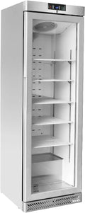 Congelatore GSC240N, 240 L, 59.5 x 64 x 188.5 cm, 550 W, vano congelatore, acciaio inox, freezer verticale, argento, METRO Professional Vetrina
