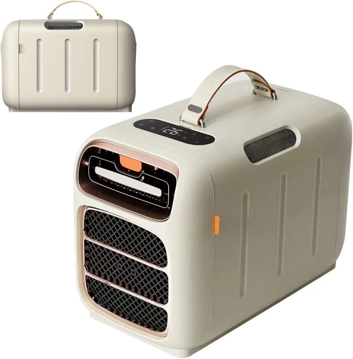 Condizionatore 24H, 420 W, portatile, timer, 420W Basso Consumo Raffreddamento con Compressore per Tenda, Camper e Furgone