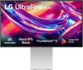 LG 32U990A 224PPI Monitor, 32 pollici, 6144 × 3456, HDR, pannello IPS, HDMI, USB, nero, Adobe RGB 99, HDR 600, Nano IPS Black, DCI-P3 98%, DP 2, KVM