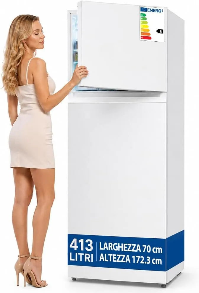 Congelatore, 413 L, 70 x 67 x 172.3 cm, libera installazione, No Frost, freezer verticale, bianco, Bassa Rumorosità