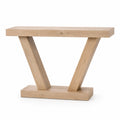 Consolle Tavolo Legno Massello a Forma di V 120x40x80 cm