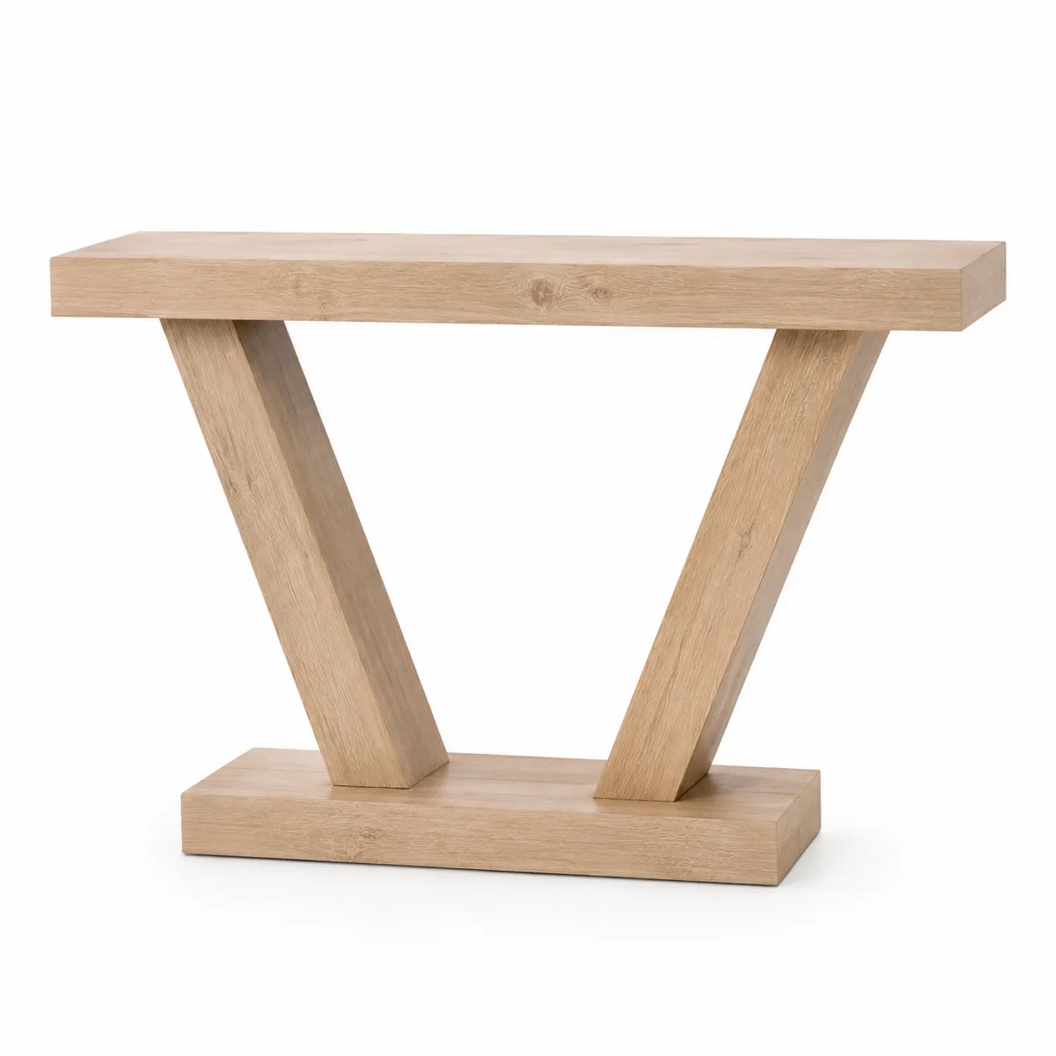 Consolle Tavolo Legno Massello a Forma di V 120x40x80 cm