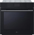 LG WSED7667M Forno elettrico per pizza, 76 L, classe energetica A, da incasso, touch, Wi-Fi, vapore, 2 zone di temperatura, nero, 76L, 250°C, 3'