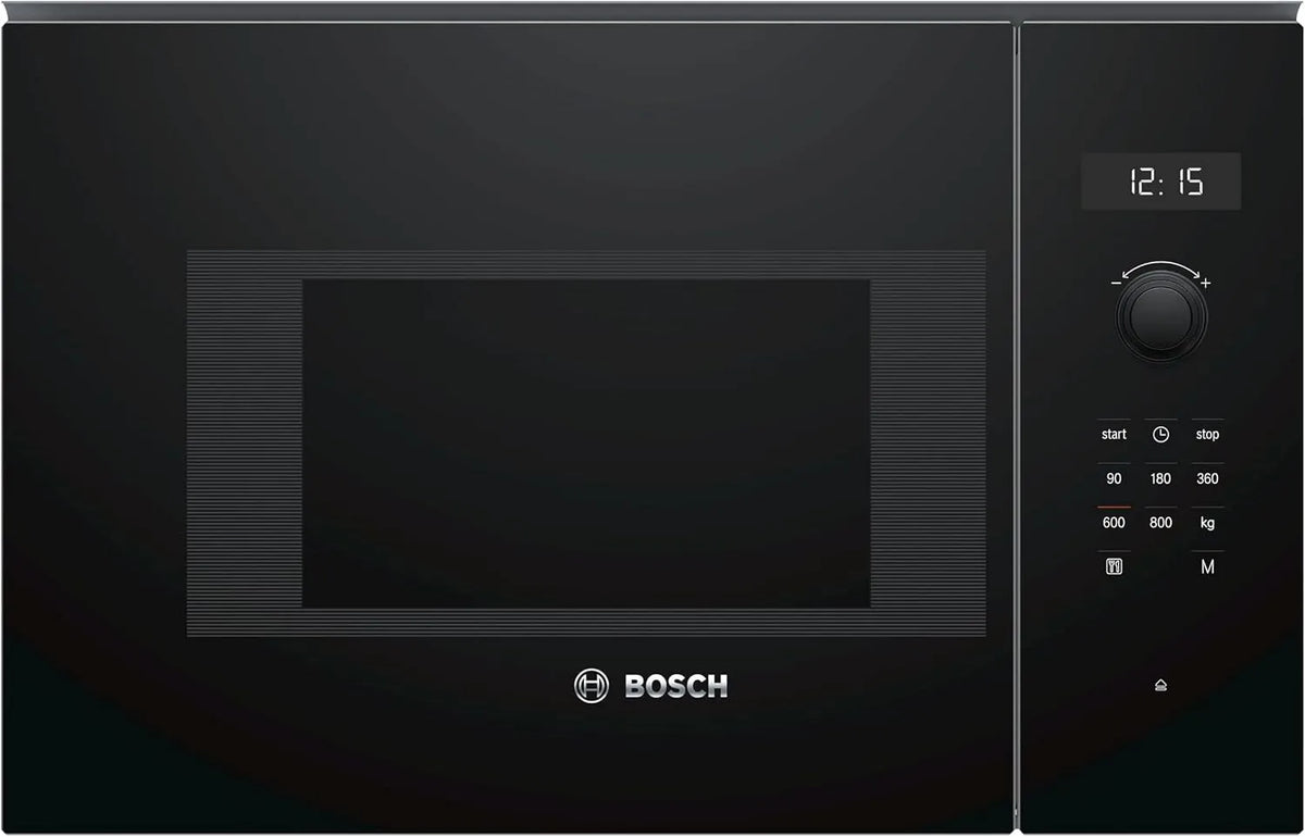 Bosch Serie 6 BFL524MB0 Forno a microonde, 7 programmi, da incasso, display digitale, nero, Cleaning Assistance