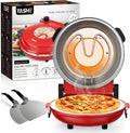 Forno elettrico per pizza, 1200 W, Pizza Pronta in 4, 6 Minuti, YASHE Forno Pizza Elettrico 400°C, 1200W