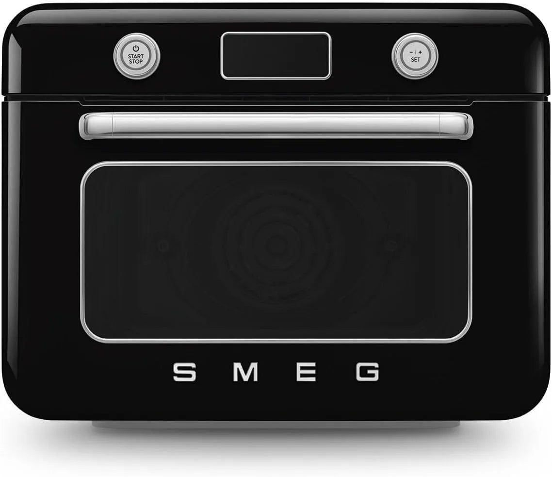 Smeg COF01BLEU Forno elettrico, 1800 W, 10 programmi, vapore, nero, 33 Ricette Automatiche, 10 Funzioni di Cottura, Potenza 1800W, Serbataio