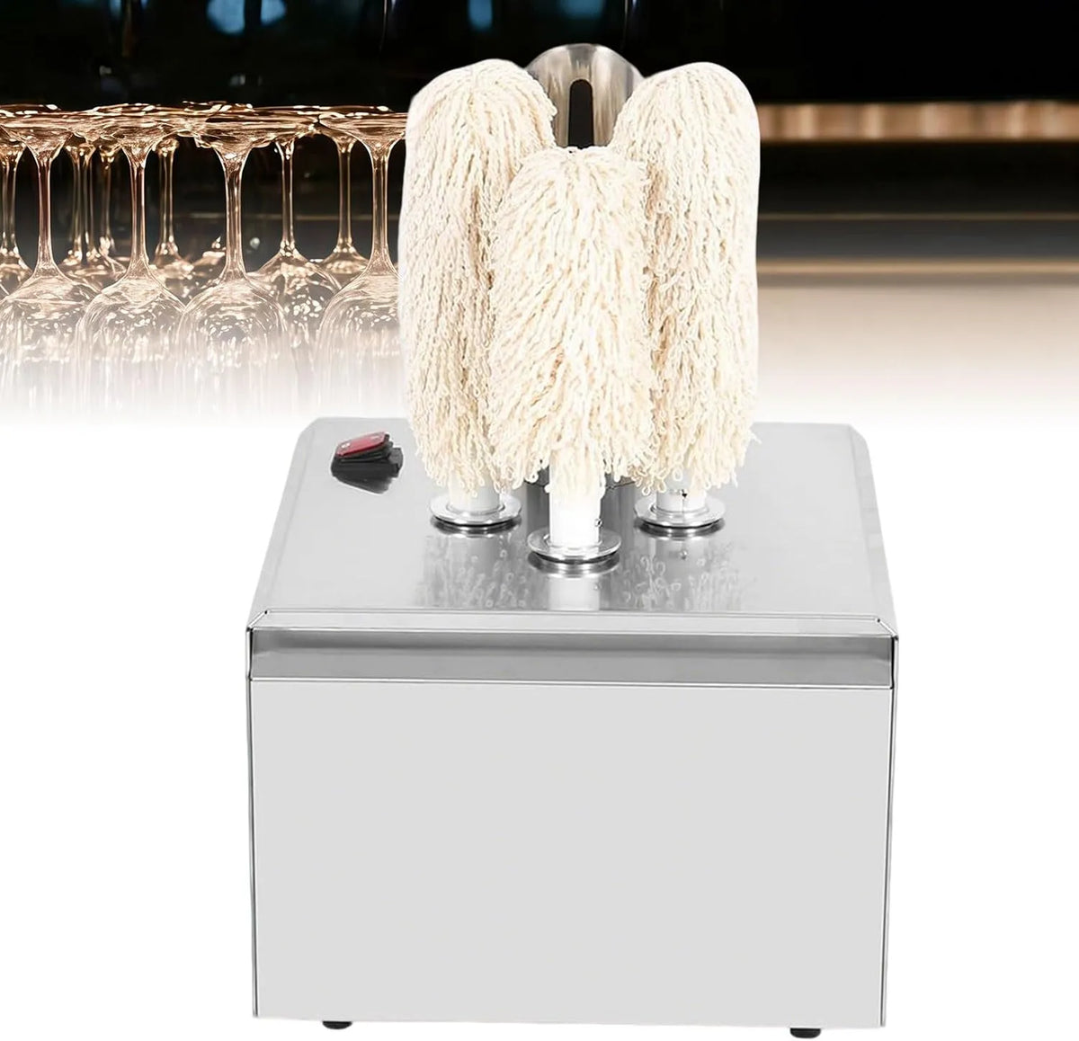 Asciugatrice, professionale, acciaio inox, per Bar e Ristoranti, Bicchieri da Champagne e Boccali da Birra, Hotel