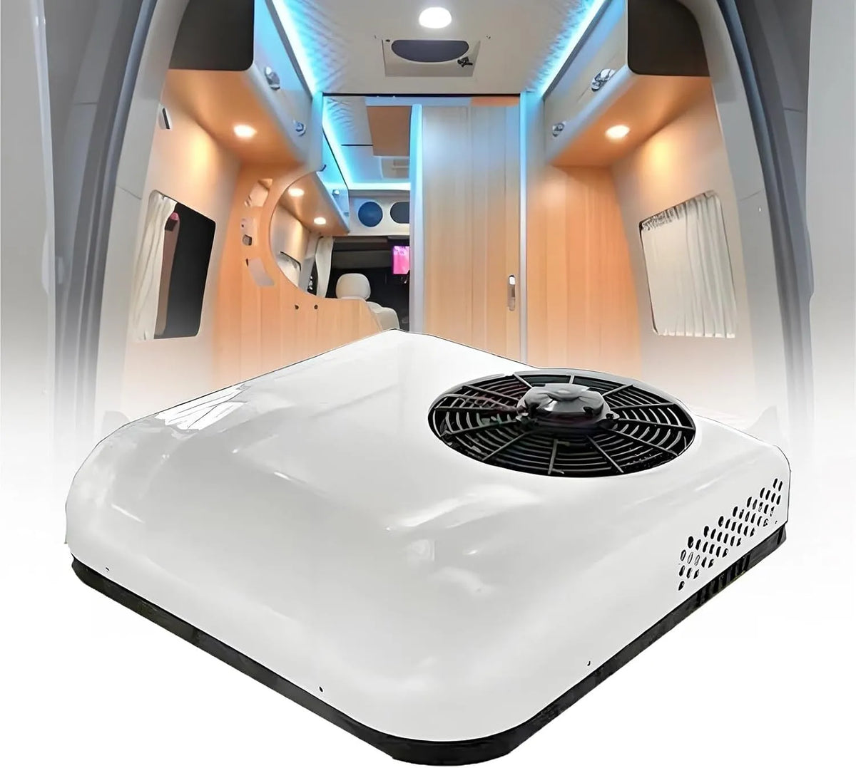 Condizionatore White-24V, 24 V, portatile, bianco, Camion White-24V, Condizionatore d'Aria DC RV, Aria Condizionata per Camper sul Tetto Ultra