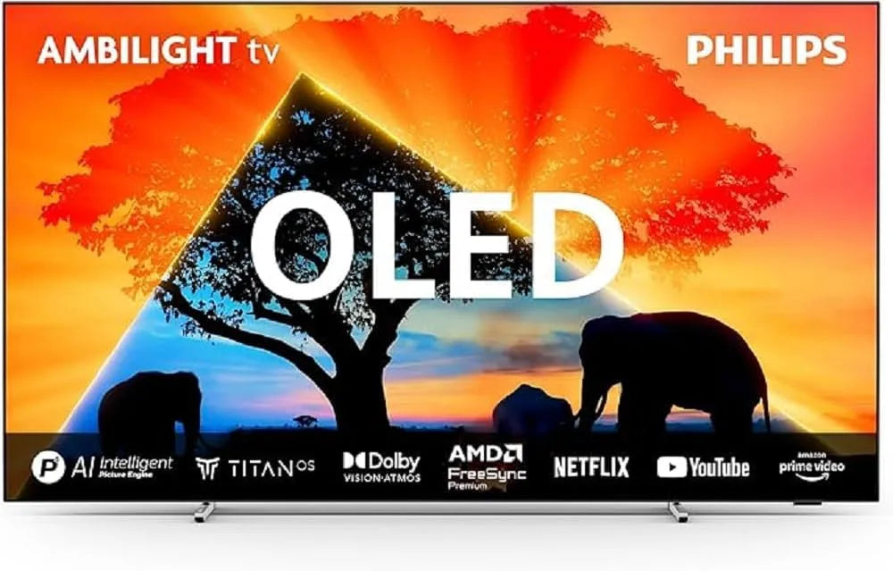 Philips 65OLED759 Smart TV, 65 pollici, televisore, 4K UHD, audio Dolby, pannello IPS, Google Assistant, Alexa e Siri, Dolby Vision e Dolby Atmos