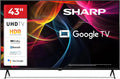 Google 43HL4365E USBx2 Smart TV, 43 pollici, 60 Hz, televisore, 4K UHD, HDR, audio Dolby, HDMI, Bluetooth, nero, DOLBY Atmos 2x10W, HDR10, FRAMELESS